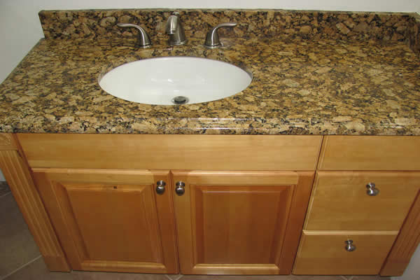 All Wood "Maple" - Vanity - Granite Counter